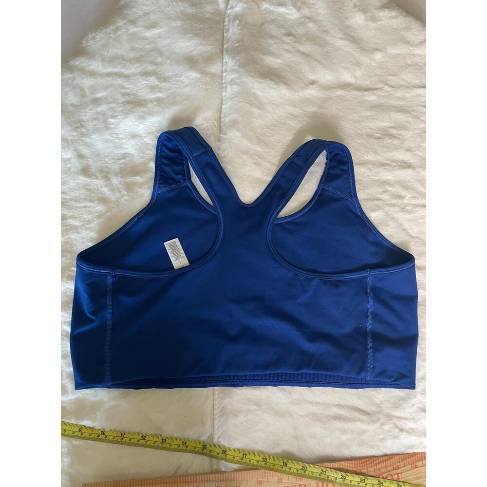 Nike Plus Size Royal Blue Swoosh Medium Support Racerback Sports Bra Size 2X - Picture 3 of 5
